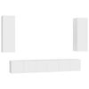 vidaXL Ensemble de meubles TV 5 pcs Blanc Bois d'ing&eacute;nierie