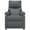 vidaXL Fauteuil inclinable Gris foncé Tissu