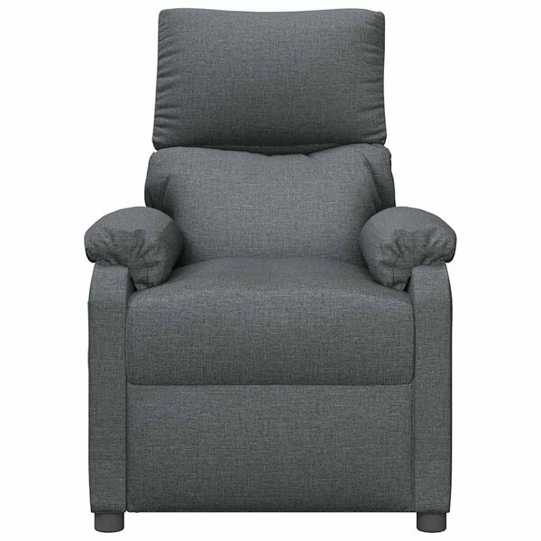 vidaXL Fauteuil inclinable Gris foncé Tissu