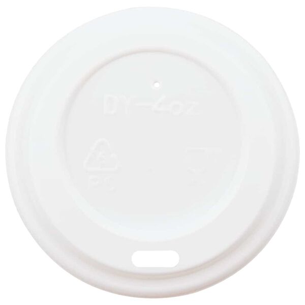 vidaXL Couvercles de tasses à café en papier Ø60 mm 4oz 1000 pcs blanc