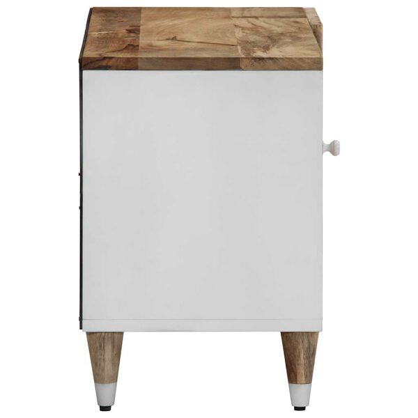 vidaXL Meuble TV 80x31,5x46 cm bois massif de manguier