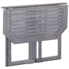vidaXL Ensemble de bistro 2 pcs Bois d'acacia solide Gris