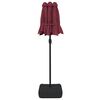 vidaXL Parasol de jardin &agrave; double t&ecirc;te avec LED rouge bordeaux