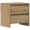 vidaXL Cabinet de chevet 2 pcs Chêne artisanal 45 x 34 x 44,5 cm