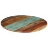 vidaXL Dessus de table rond 60 cm 15-16 mm Bois de récupération