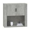 vidaXL Armoire murale Gris b&eacute;ton 80x33x80 cm Bois d'ing&eacute;nierie