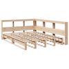 vidaXL Lit biblioth&egrave;que sans matelas 135x190 cm bois de pin massif