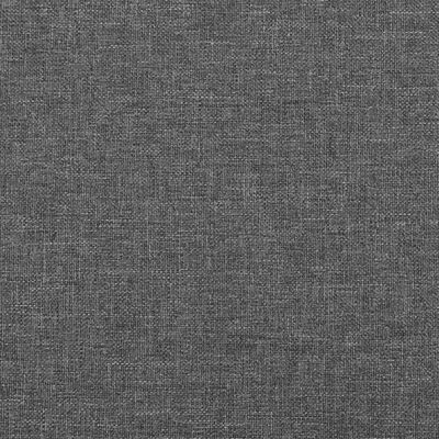 vidaXL Lit à sommier tapissier avec matelas Gris foncé 80x200 cm Tissu