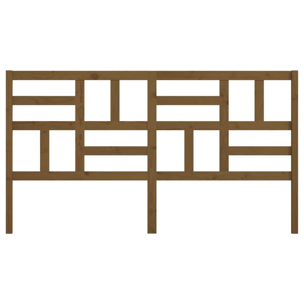 vidaXL Tête de lit Marron miel 206x4x104 cm Bois massif de pin