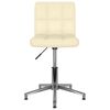 vidaXL Chaises pivotantes &agrave; manger lot de 6 cr&egrave;me similicuir
