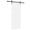 vidaXL Porte coulissante ORKDAL Blanc 83 x 202 cm Bois de pin massif