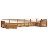 vidaXL Ensembles de canap&eacute;s 7 pcs Naturel Bois d'Acacia Massif