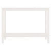 vidaXL Table console Blanc 110x40x80 cm Bois massif de pin