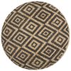 vidaXL Pouf fait à la main Noir 45 x 30 cm Jute