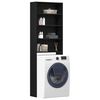 vidaXL Cabinet pour lave-linge Ch&ecirc;ne noir 64 x 24 x 190 cm
