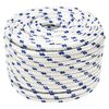 vidaXL Corde de bateau Blanc 12 mm 25 m Polypropyl&egrave;ne