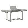 vidaXL Table de jardin Gris 200x100x75 cm Bois d'acacia massif