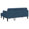 vidaXL Ensemble de Canap&eacute;s avec coussin 2 pcs Bleu Polyester