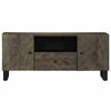 vidaXL Meuble TV noir 105x33x46 cm bois massif de manguier
