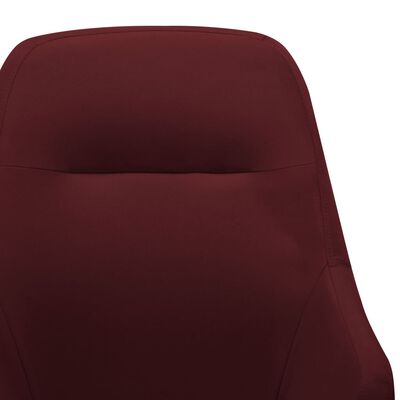 vidaXL Chaise à bascule Rouge bordeaux Tissu