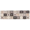 vidaXL Tapis de Cuisine Mosa&iuml;que gris et beige 150 x 45 cm