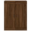 vidaXL Armoires murales 2 pcs ch&ecirc;ne marron bois d'ing&eacute;nierie