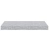 vidaXL &Eacute;tag&egrave;res murales flottantes 4 pcs gris b&eacute;ton 50x23x3,8 cm MDF