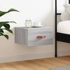 vidaXL Table de chevet murale sonoma gris 35x35x20 cm