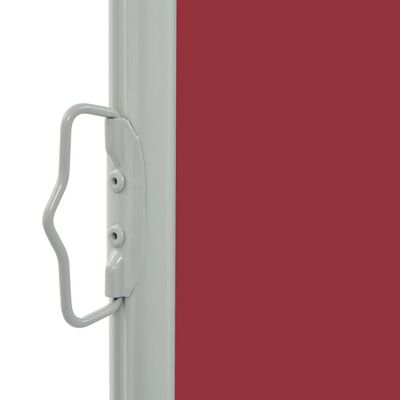 vidaXL Auvent latéral rétractable de patio 80x300 cm Rouge