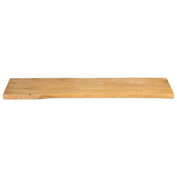 vidaXL Dessus de table 110x40x3,8 cm bord vivant bois massif manguier