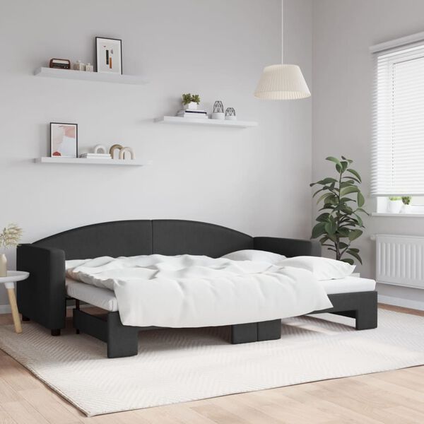 vidaXL Lit de jour avec gigogne sans matelas 80x200 cm