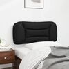 vidaXL Coussin de tête de lit Hvar noir 80 cm similicuir