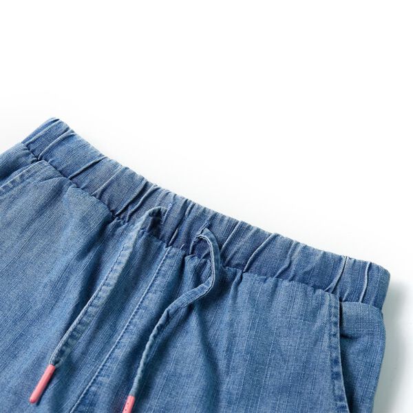Short pour enfants bleu denim 116