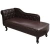 Canap&eacute; m&eacute;ridienne Chesterfield capitonn&eacute;