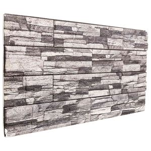 vidaXL Panneaux muraux 10 pc 100 x 50 cm Gris fonc&eacute; et gris clair