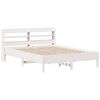 vidaXL Cadre de lit sans matelas blanc 160x200 cm bois de pin massif