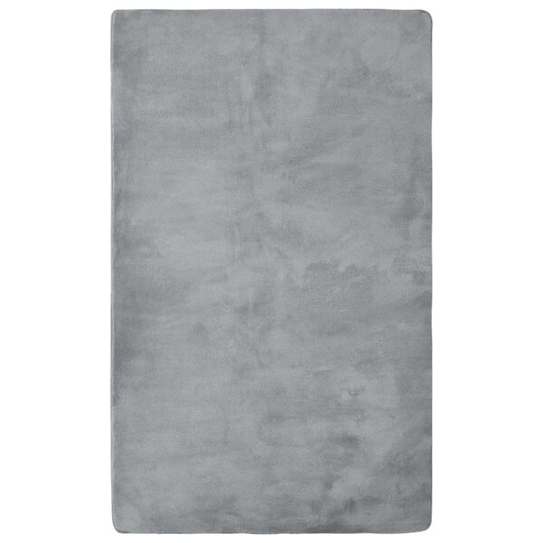 vidaXL Tapis peluche Gris 270x180 cm