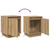 vidaXL Cabinet de chevet 2 pcs Ch&ecirc;ne artisanal 39 x 34,5 x 50 cm
