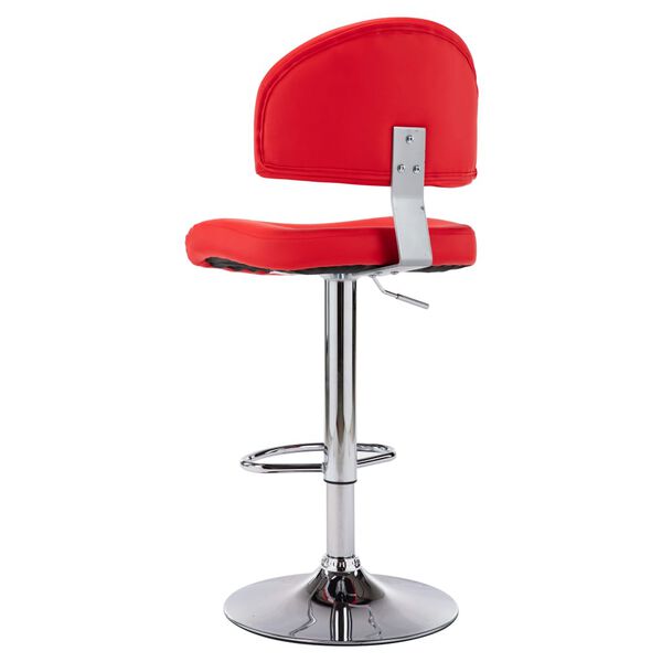 vidaXL Tabouret de bar Rouge Similicuir