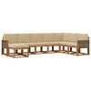 vidaXL Ensemble de canap&eacute;s d'ext&eacute;rieur 8 pcs Naturel et Beige