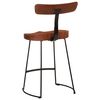 vidaXL Tabourets de bar lot de 2 49x43x79 cm bois de manguier massif