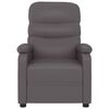 vidaXL Fauteuil inclinable Gris Similicuir