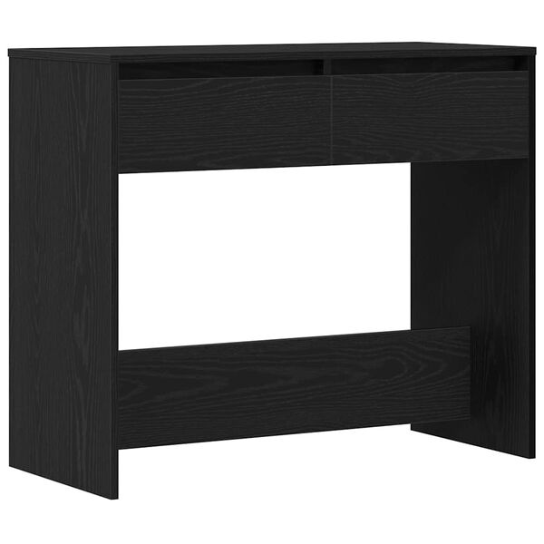 vidaXL Table console chêne noir 89x41x76,5 cm bois d'ingénierie