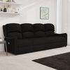 vidaXL Fauteuil de massage inclinable &agrave; 4 places noir tissu