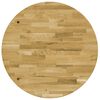 vidaXL Dessus de table Bois de chêne massif Rond 44 mm 400 mm
