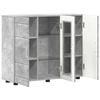 vidaXL Cabinet en Bois avec stockage Gris b&eacute;ton 88,5 x 30,5 x 73 cm