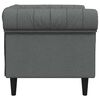 vidaXL Canap&eacute; Gris fonc&eacute; 78,5 x 74,5 x 74,5 cm Polyester