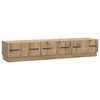 vidaXL Meuble TV 147 x 34,5 x 27 cm Ch&ecirc;ne artisanal Bois d'ing&eacute;nierie