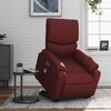 vidaXL Fauteuil inclinable de massage &eacute;lectrique rouge bordeaux