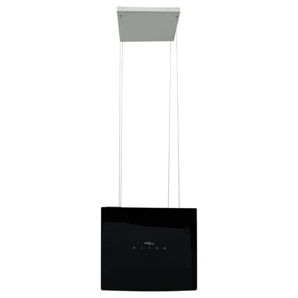 vidaXL Hotte &icirc;lot avec capteur tactile &agrave; LCD en verre tremp&eacute;